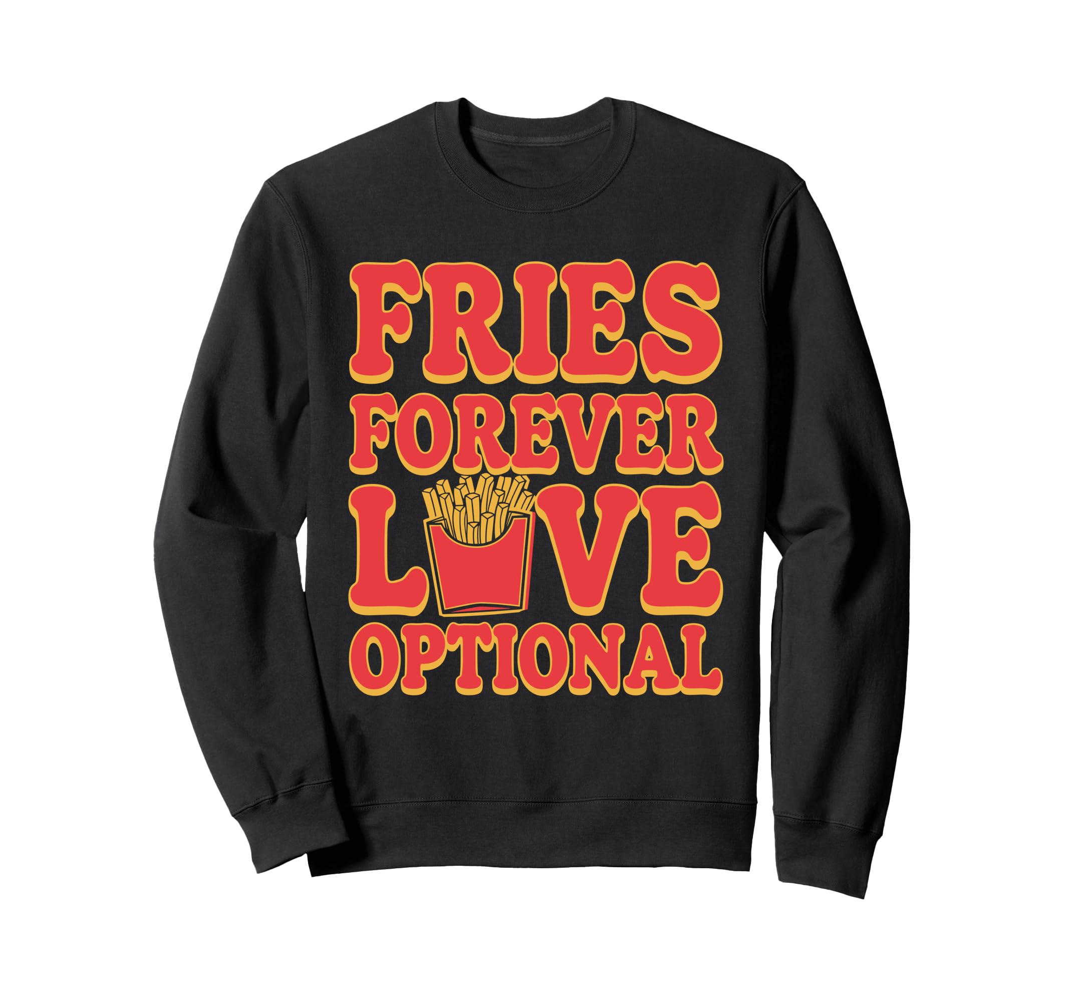 Fast Food Nostalgia Diner Fries Sweatshirt - Trendy Graphic Men Women - T-Shirt, Sweatshirt, Hoodie