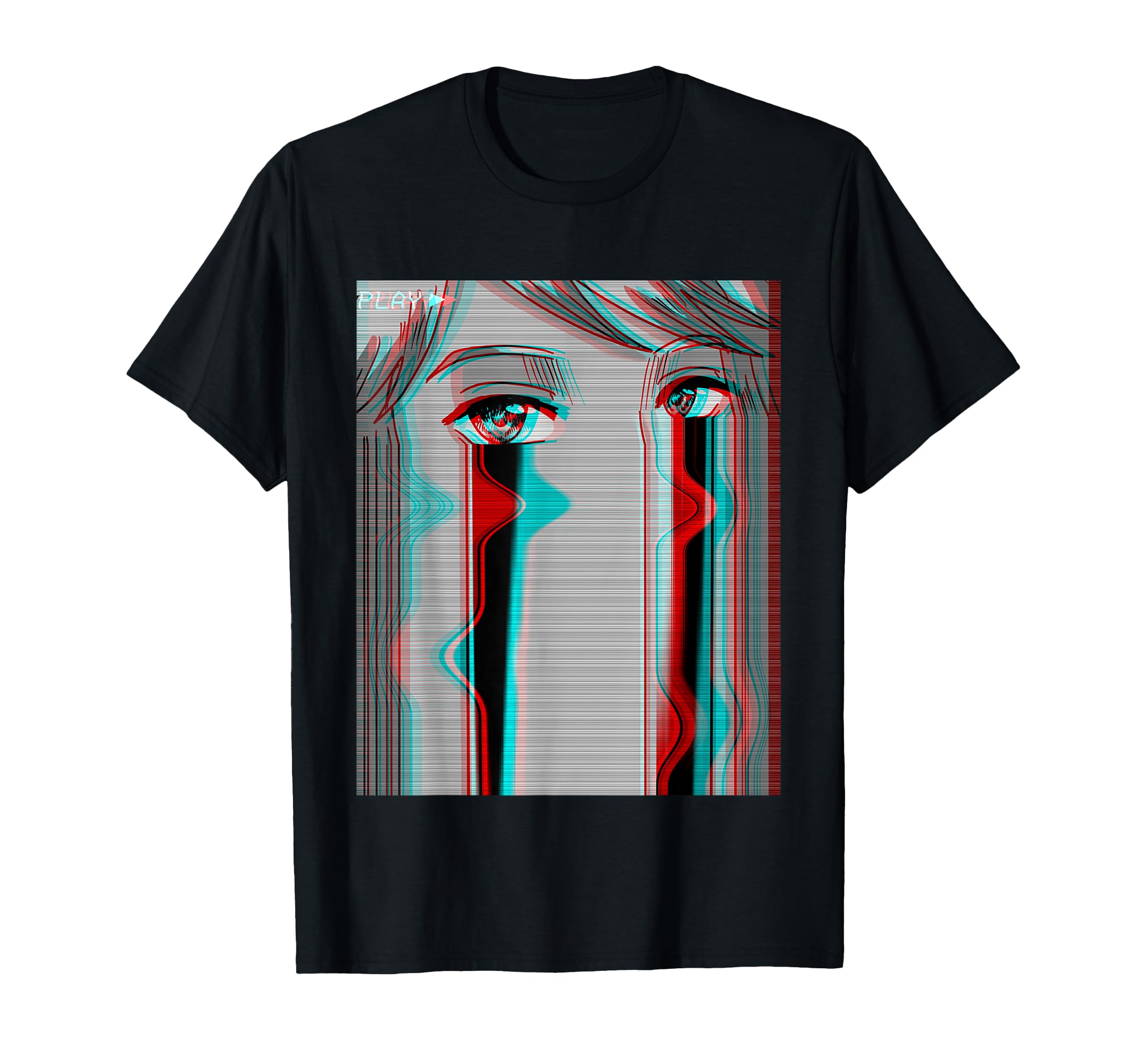 Sad Anime Otaku Eboy Egirl Harajuku T-Shirt - Novelty Apparel Unisex - T-Shirt, Sweatshirt, Hoodie