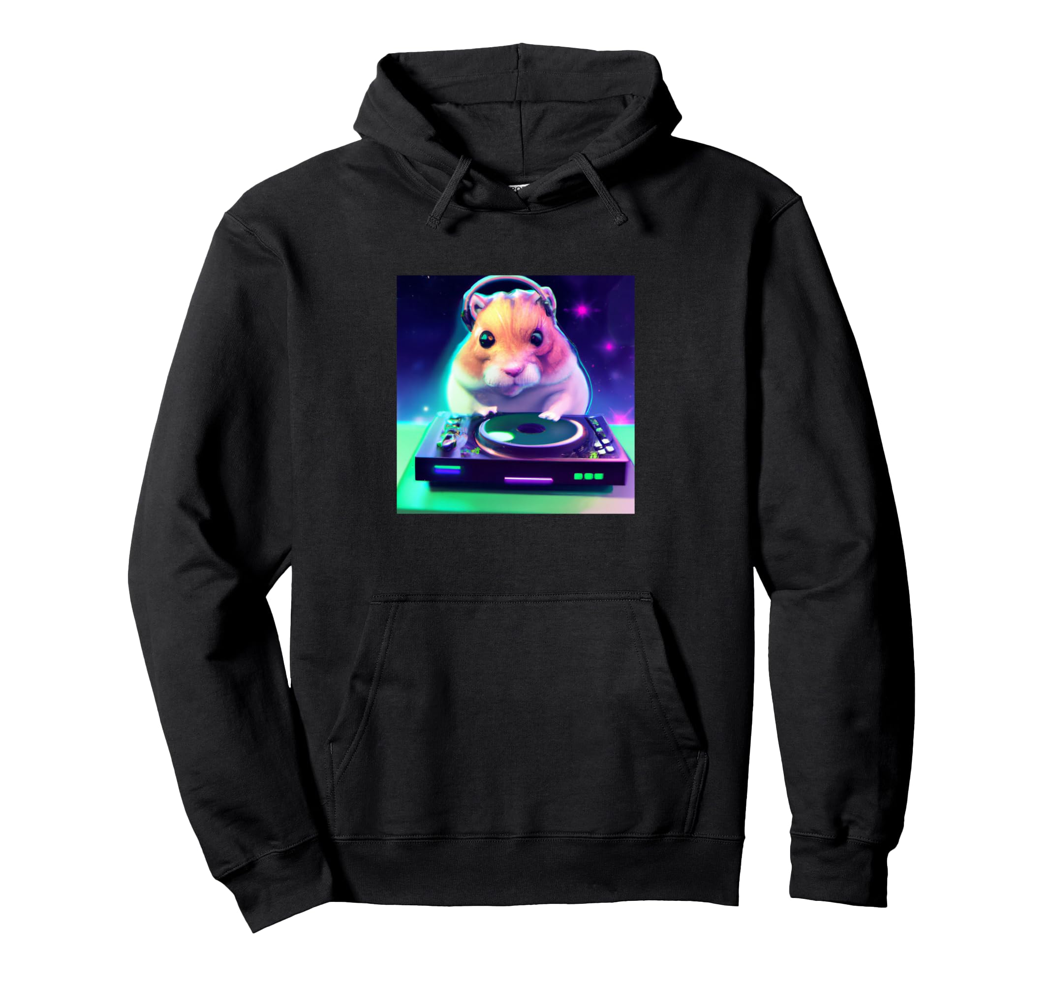 Hamster Vaporwave Dj Aesthetic Hoodie - Streetwear Style Men Women - T-Shirt, Sweatshirt, Hoodie