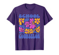 School Counselor Boho Flowers Back T-Shirt - Aesthetic Graphic Men Women - T-Shirt, Sweatshirt, Hoodie