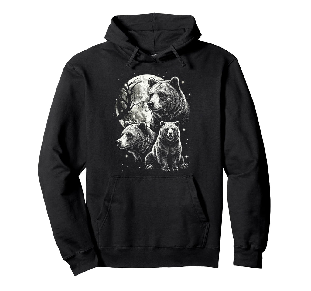 Bear 90S Aesthetic Y2K Grizzly Bear Hoodie - Minimalist Print for Adults - T-Shirt, Sweatshirt, Hoodie