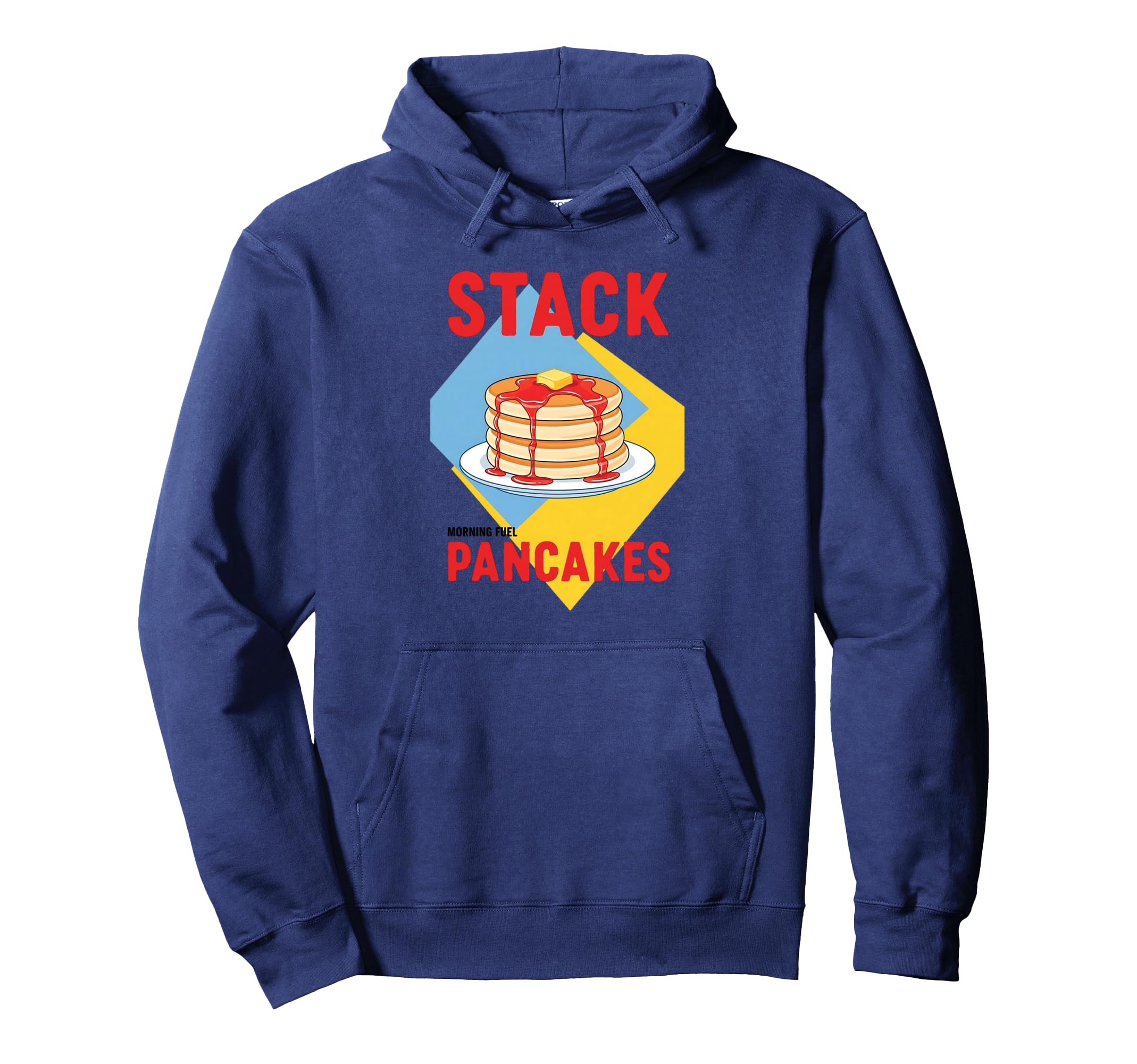 Stack Pancakes Diner Art Hoodie - Trendy Graphic for Adults - T-Shirt, Sweatshirt, Hoodie