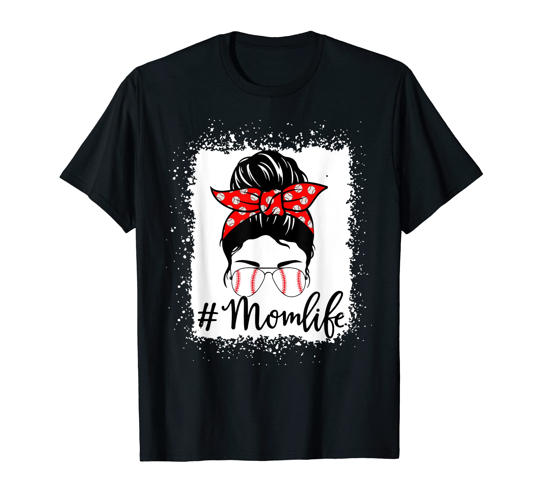 Womens Mom Life Softball Baseball T-Shirt - Aesthetic Graphic Unisex - T-Shirt, Sweatshirt, Hoodie
