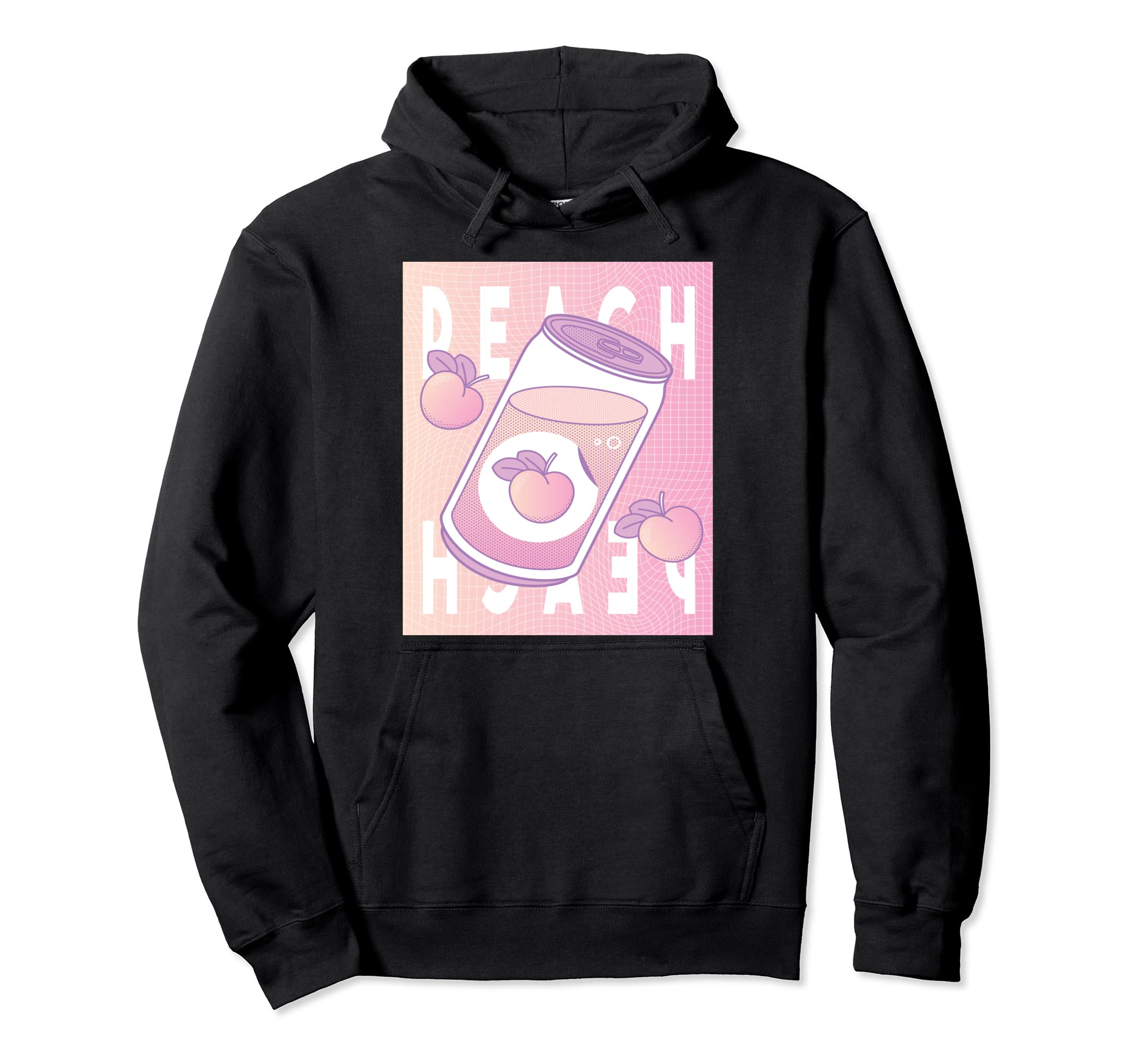 Peach Vaporwave 90S Japanese Aesthetic Hoodie - Minimalist Print Unisex - T-Shirt, Sweatshirt, Hoodie