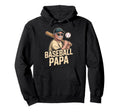 Funny Dad Shirts Baseball Papa Fathers Day Hoodie - Graphic Print Unisex - T-Shirt, Sweatshirt, Hoodie