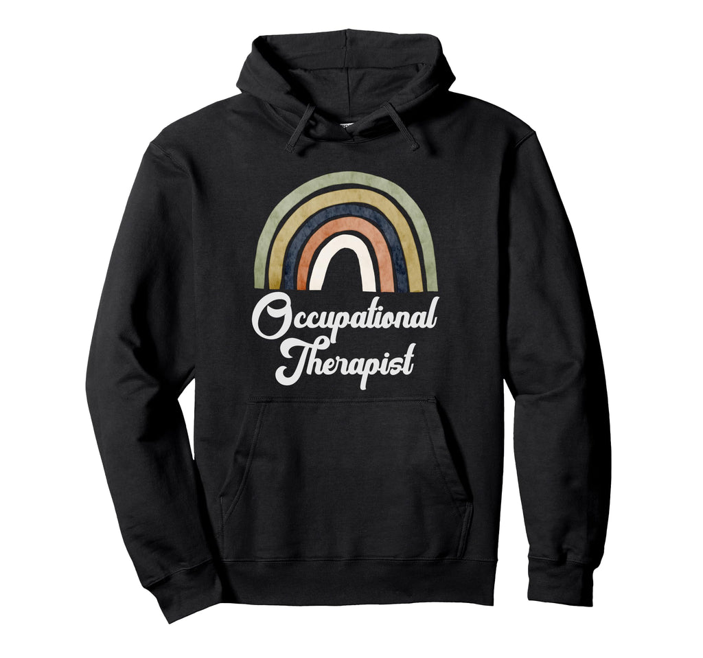 Boho Rainbow Occupational Therapist Hoodie - Streetwear Style Men Women - T-Shirt, Sweatshirt, Hoodie