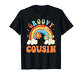 Groovy Cousin Flower Rainbow T-Shirt - Streetwear Style for Adults - T-Shirt, Sweatshirt, Hoodie