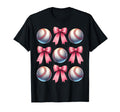 Coquette Bow Baseball Player Team Coach T-Shirt - Novelty Apparel Unisex - T-Shirt, Sweatshirt, Hoodie