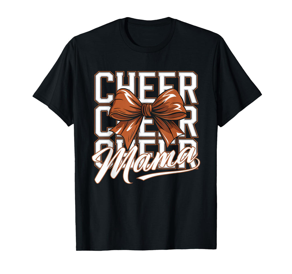 Cheer Mom Mother Bow Cheerleader T-Shirt - Casual Everyday Wear Unisex - T-Shirt, Sweatshirt, Hoodie