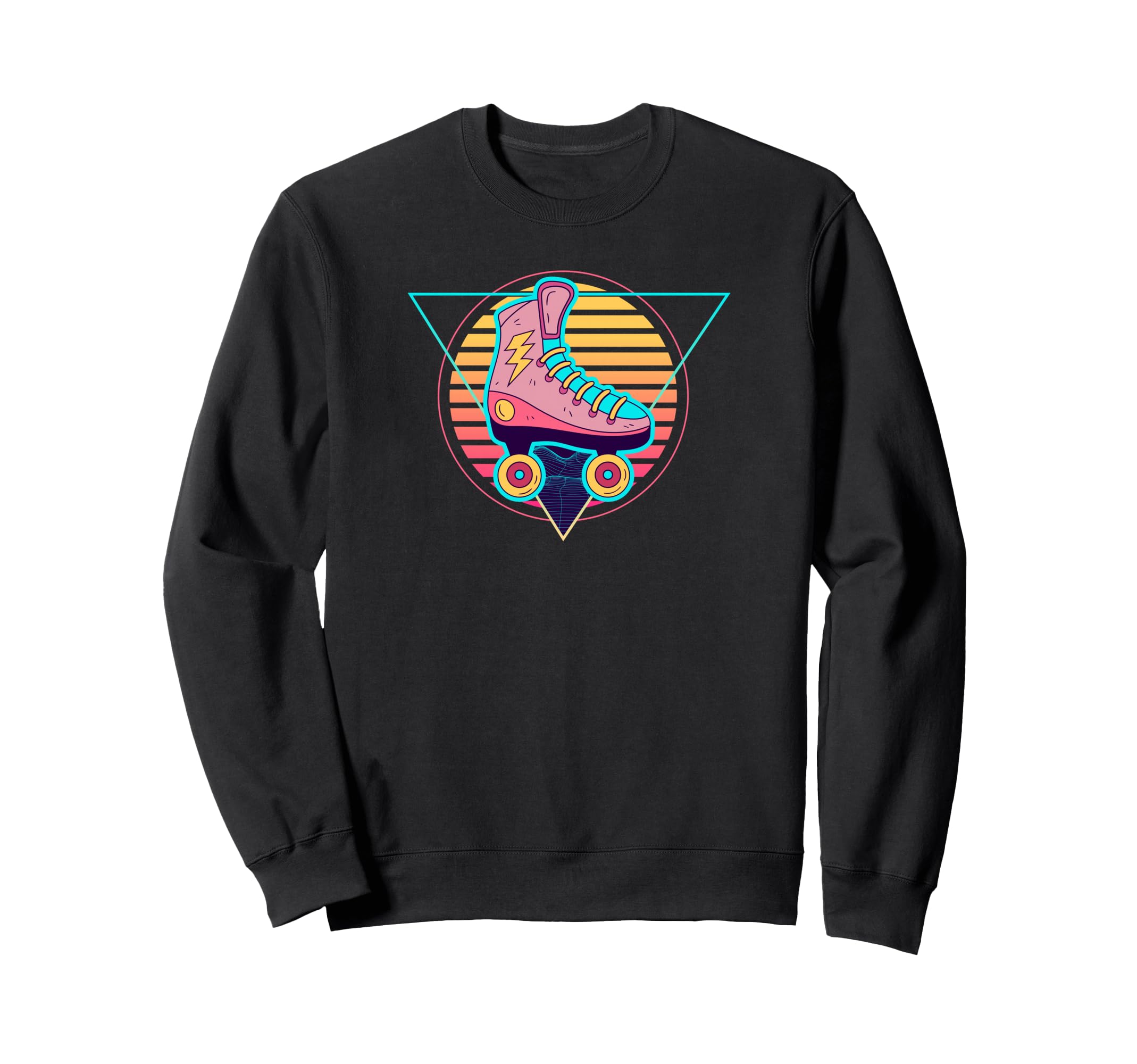 Futuristic Synthwave Roller Skate Sweatshirt - Novelty Apparel for Adults - T-Shirt, Sweatshirt, Hoodie