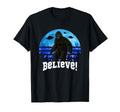 Bigfoot Ufo Believe Funny Moon Crazy T-Shirt - Graphic Print for Adults - T-Shirt, Sweatshirt, Hoodie