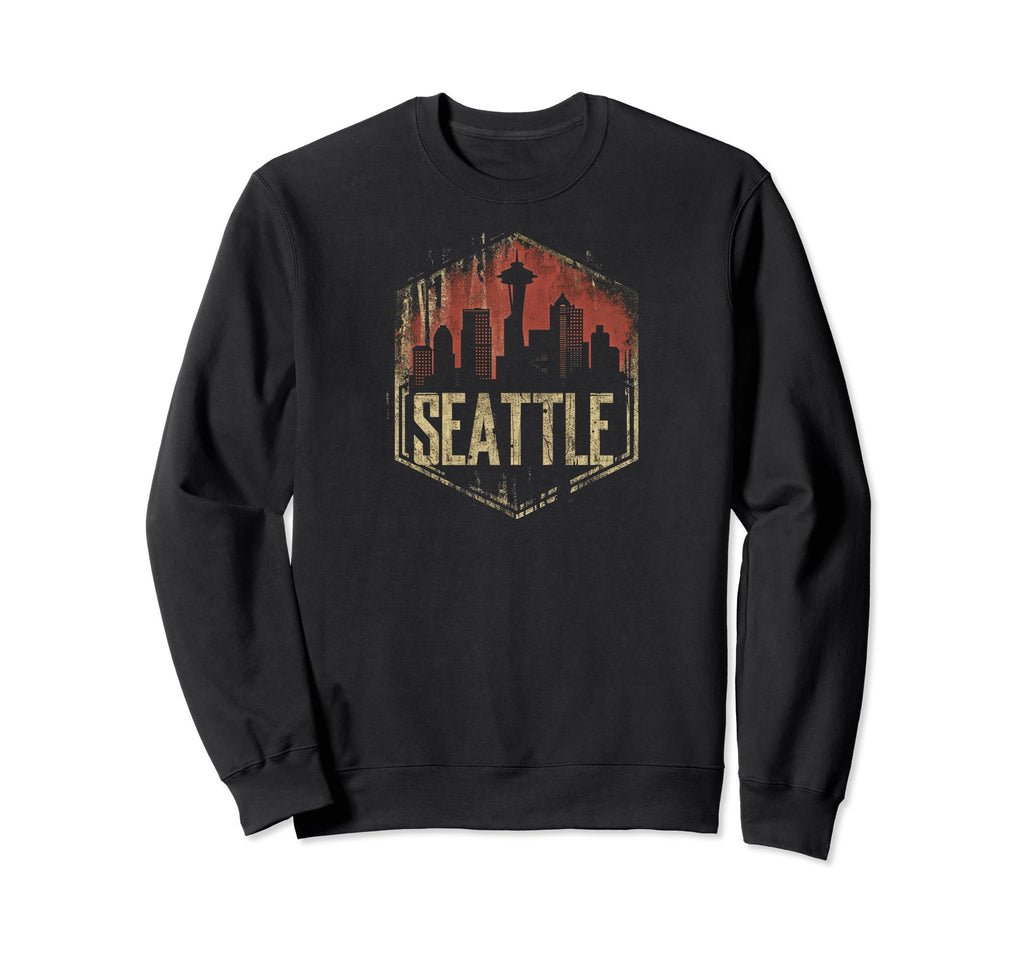 Seattle Grit 90S Grunge Urbandecay Mens Sweatshirt - Trendy Graphic Unisex - T-Shirt, Sweatshirt, Hoodie