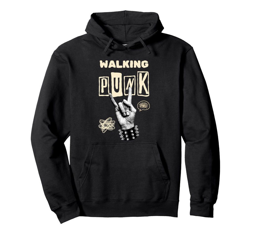 Walking Punk Rock N Roll Music Band Hoodie - Graphic Print Unisex - T-Shirt, Sweatshirt, Hoodie