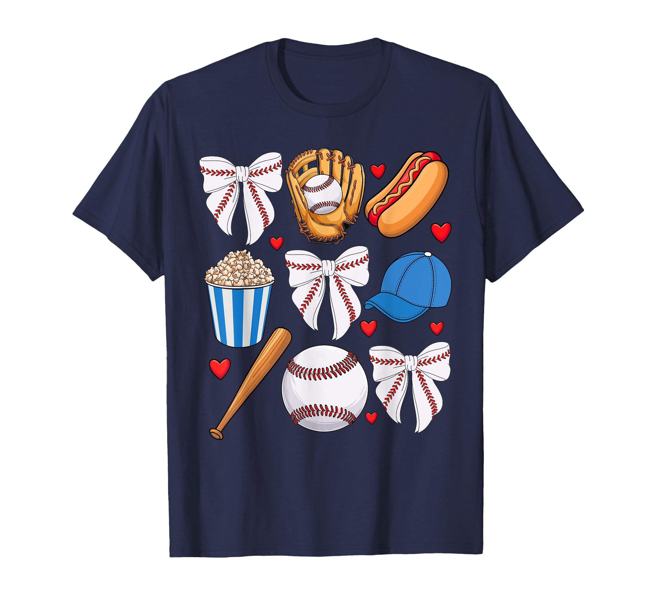 Baseball Coquette Bow Baseball Mom Game Day T-Shirt - Unique Graphic Unisex - T-Shirt, Sweatshirt, Hoodie