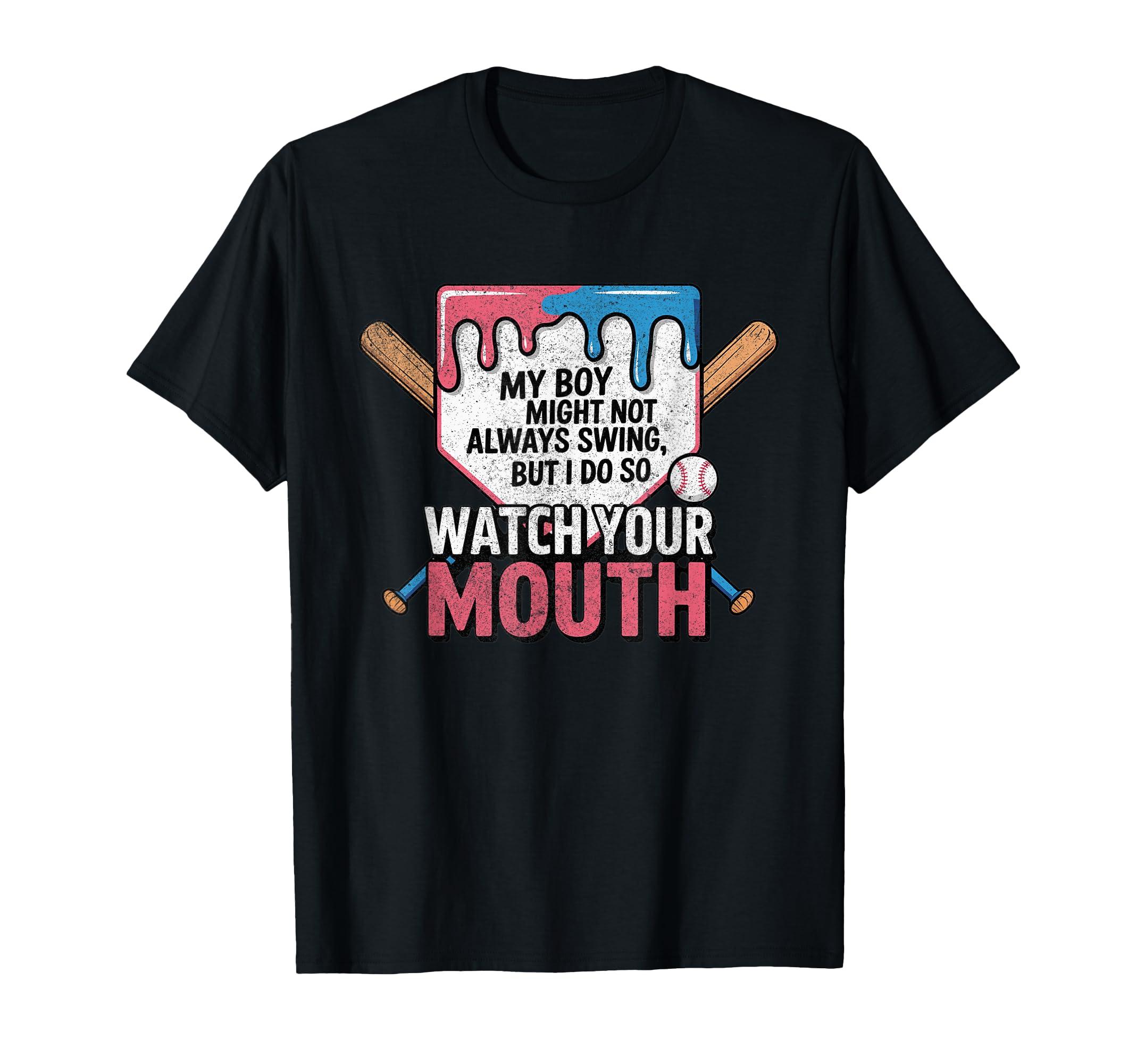 My Might Not Always Swing Baseball T-Shirt - Casual Everyday Wear Unisex - T-Shirt, Sweatshirt, Hoodie