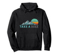 Take Hike Vibe Mountains 70S Hiking Hoodie - Minimalist Print Unisex - T-Shirt, Sweatshirt, Hoodie