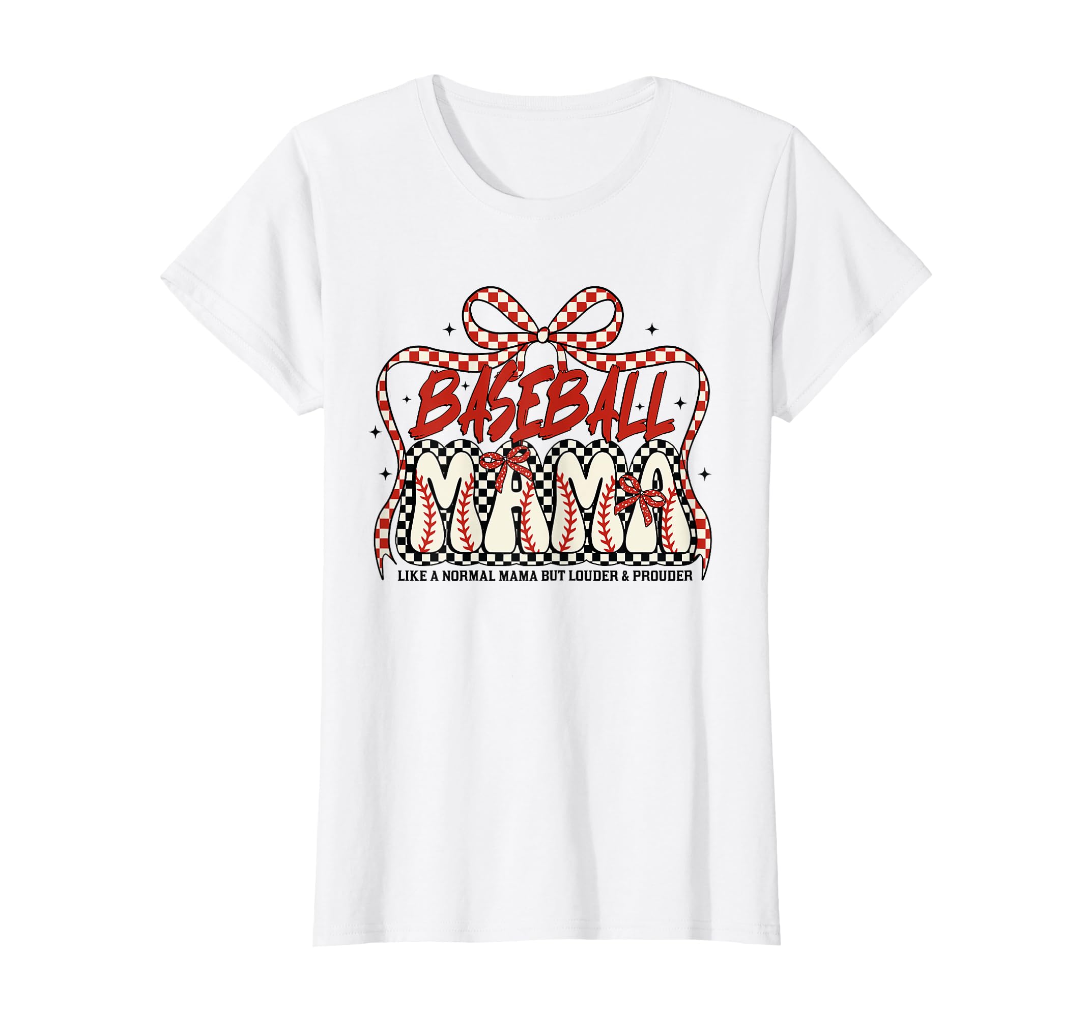 Mama Coquette Bow Game Day Baseball T-Shirt - Unique Graphic Men Women - T-Shirt, Sweatshirt, Hoodie