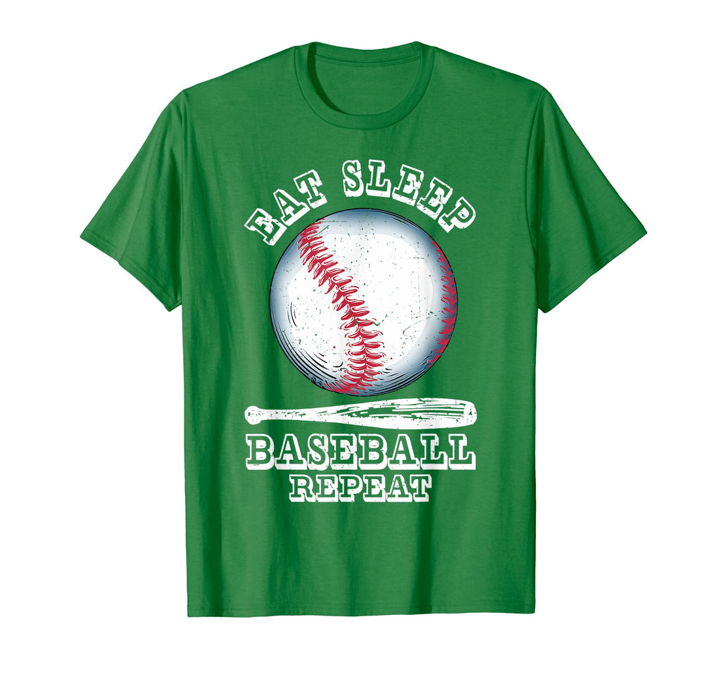 Eat Sleep Baseball Repeat Funny T-Shirt - Streetwear Style Men Women - T-Shirt, Sweatshirt, Hoodie