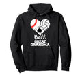 Ball Great Grandma Heart Baseball Hoodie - Unique Graphic Men Women - T-Shirt, Sweatshirt, Hoodie