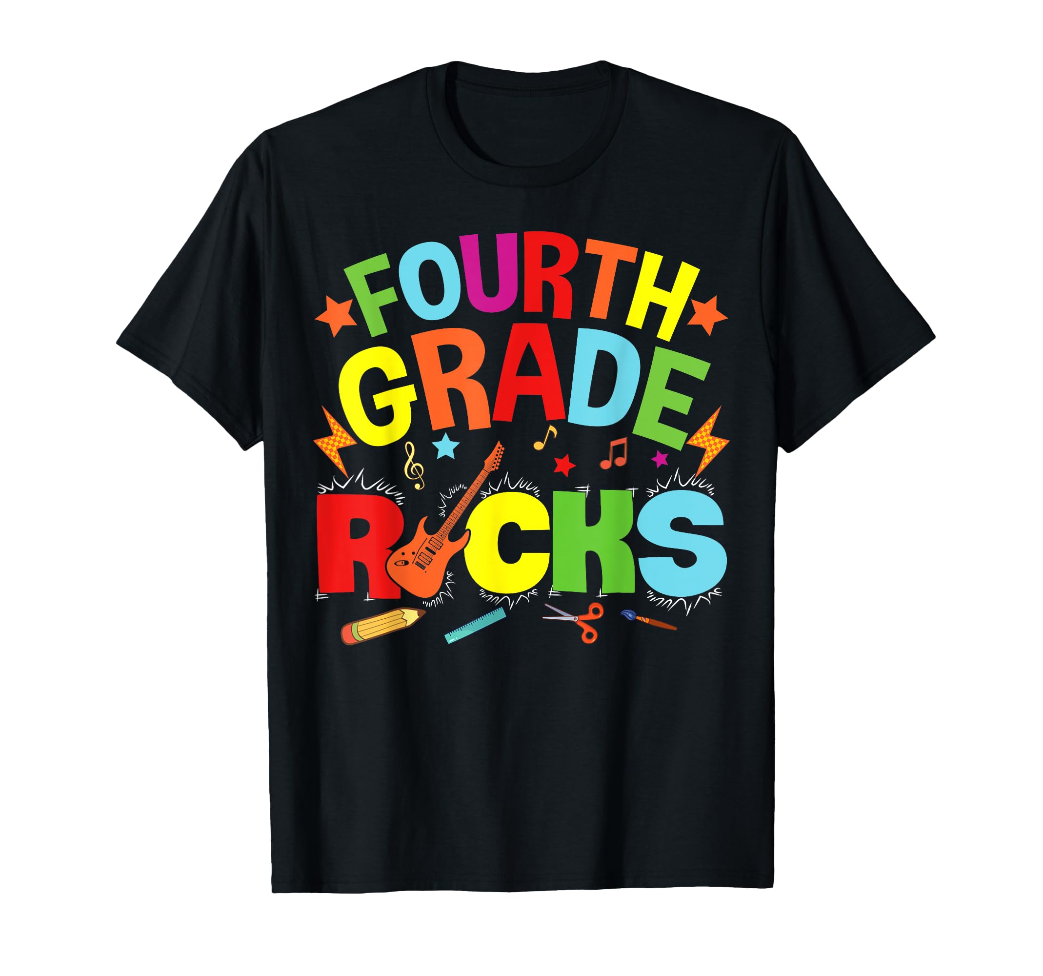 Hello 4Th Grade Rocks Teacher Team T-Shirt - Fun Novelty Design Men Women - T-Shirt, Sweatshirt, Hoodie