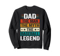 Dad Myth Baseball Legend Celebrating Sweatshirt - Minimalist Print Unisex - T-Shirt, Sweatshirt, Hoodie