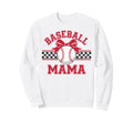 Baseball Mama Bow Heart Ball Sweatshirt - Aesthetic Graphic for Adults - T-Shirt, Sweatshirt, Hoodie