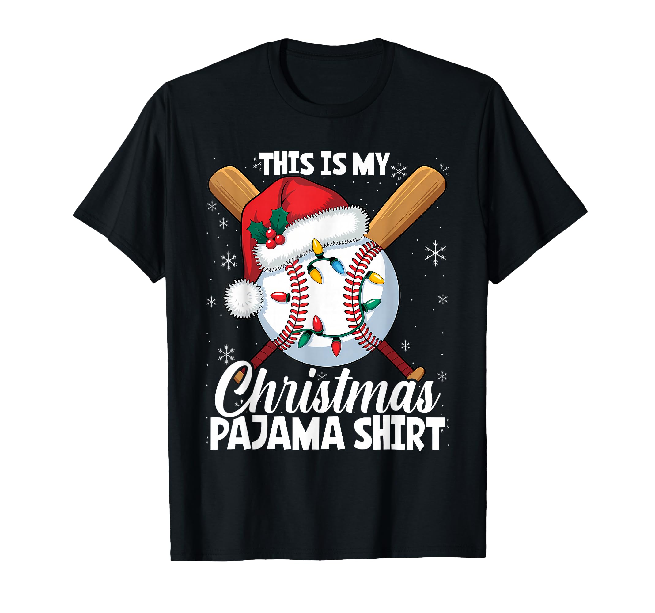 This Is My Baseball Pajama T-Shirt - Fun Novelty Design for Adults - T-Shirt, Sweatshirt, Hoodie