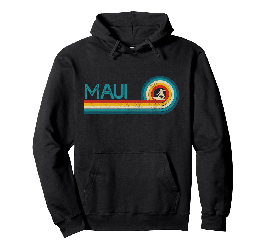 Maui Hawaii Surfer Souvenir Surf Hoodie - Graphic Print Unisex - T-Shirt, Sweatshirt, Hoodie