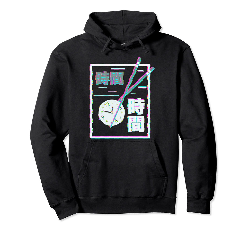 Otaku Kanji Anime Glitch Aesthetic Hoodie - Streetwear Style for Adults - T-Shirt, Sweatshirt, Hoodie