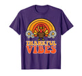 Thankful Vibes Turkey Rainbow Funny T-Shirt - Unique Graphic for Adults - T-Shirt, Sweatshirt, Hoodie