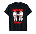 Baseball Sister Coquette Bow Sport Lover T-Shirt - Unique Graphic Men Women - T-Shirt, Sweatshirt, Hoodie