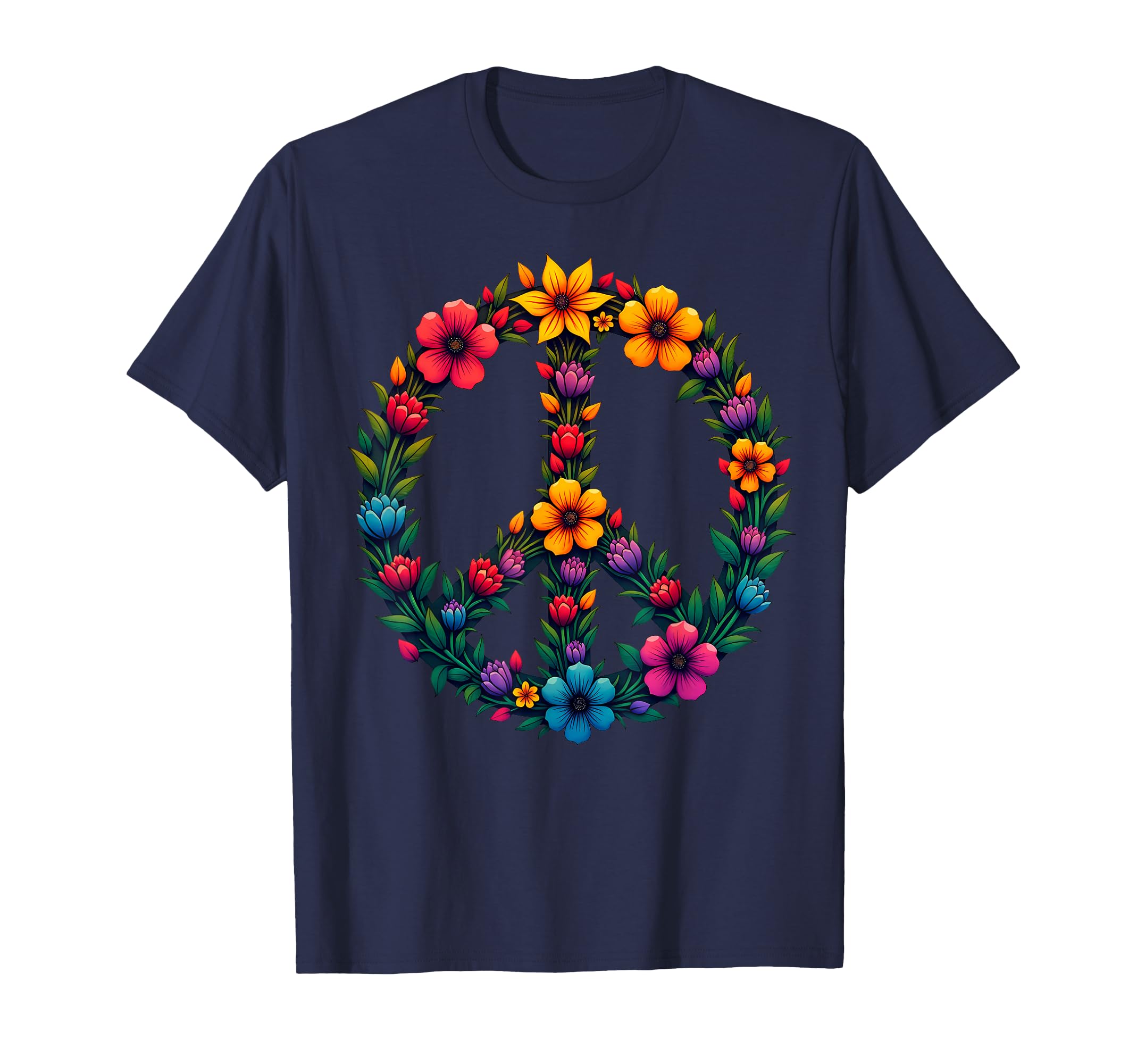 60S 70S Flower Power Groovy Love T-Shirt - Streetwear Style for Adults - T-Shirt, Sweatshirt, Hoodie