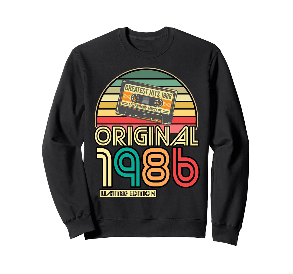 Original 1986 Cassette Mixtape Sweatshirt - Novelty Apparel Men Women - T-Shirt, Sweatshirt, Hoodie