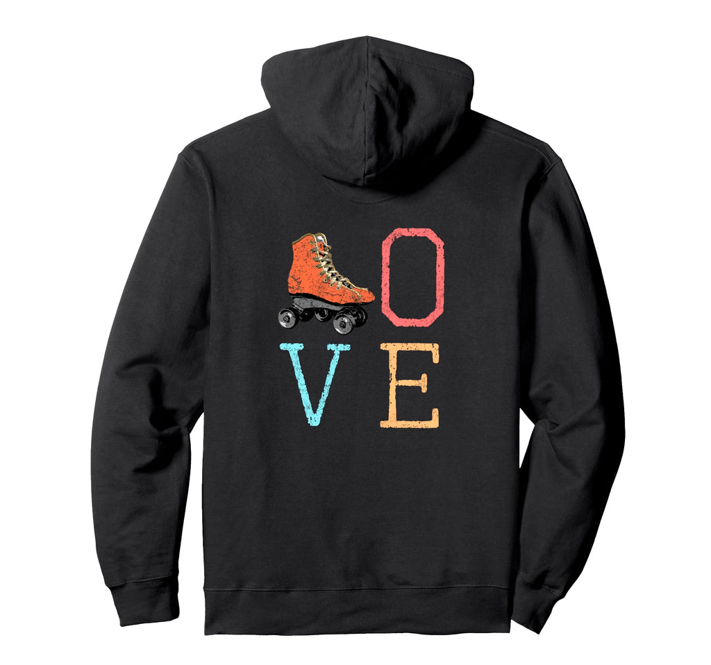 70S Skate Love Roller Skating Gift Hoodie - Custom Art Print for Adults - T-Shirt, Sweatshirt, Hoodie