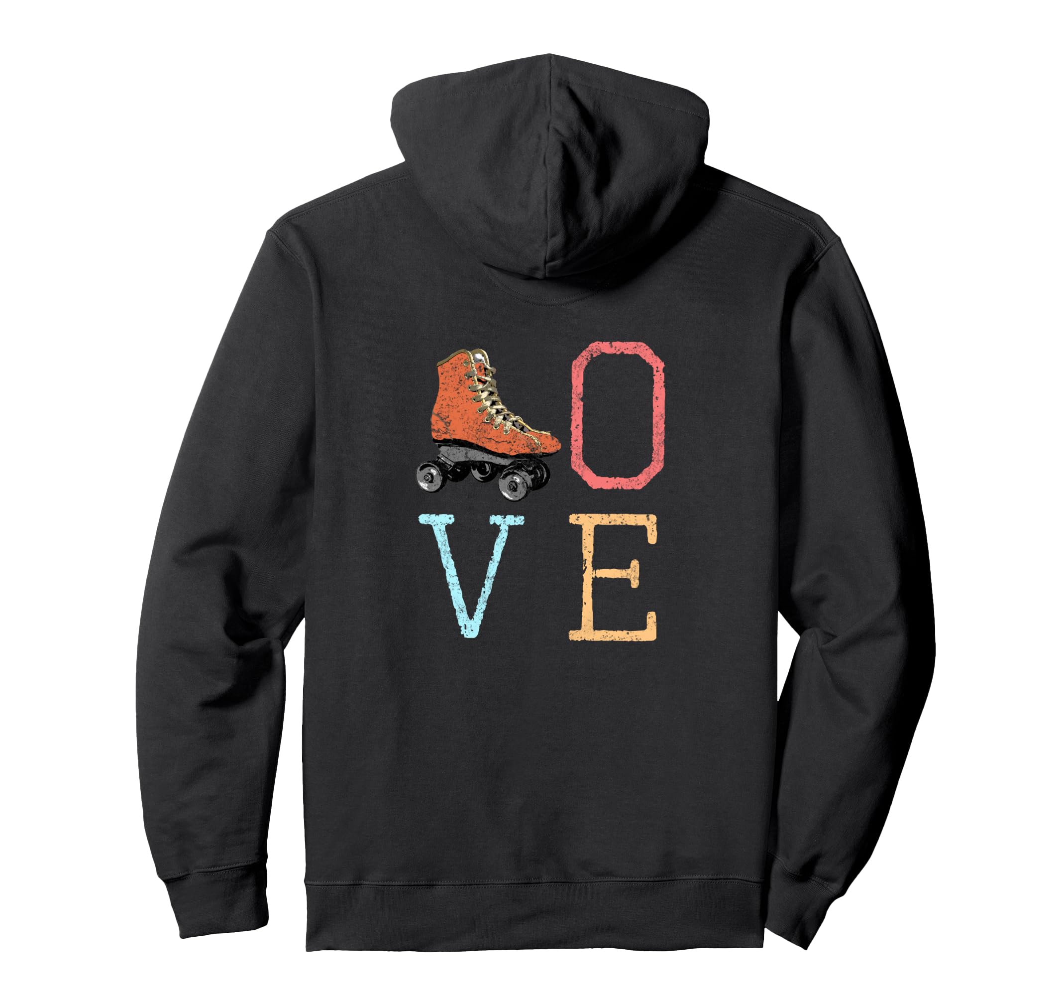 70S Skate Love Roller Skating Gift Hoodie - Custom Art Print for Adults - T-Shirt, Sweatshirt, Hoodie
