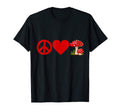 Peace Love Mushrooms T-Shirt - Casual Everyday Wear Men Women - T-Shirt, Sweatshirt, Hoodie