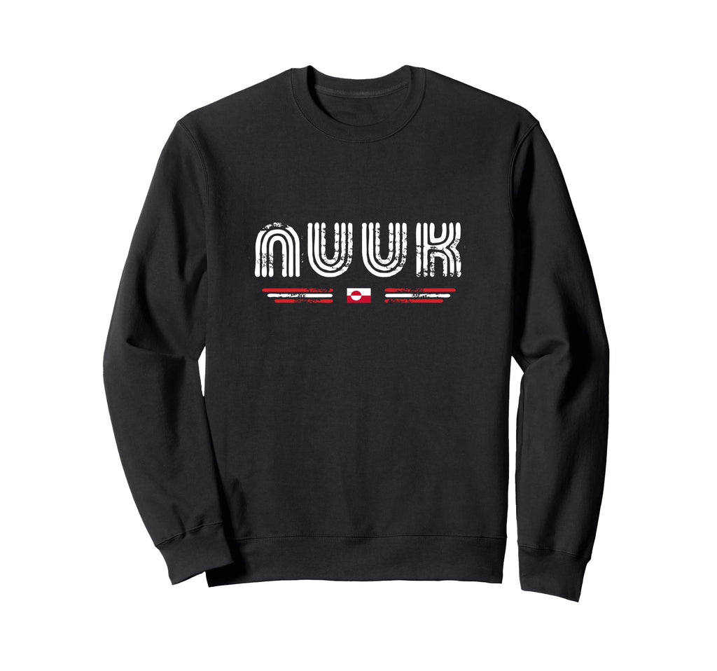 Nuuk Greenland 70S 80S Type Sweatshirt - Unique Graphic for Adults - T-Shirt, Sweatshirt, Hoodie