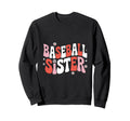 Baseball Sister Groovy Sports Sweatshirt - Casual Everyday Wear Unisex - T-Shirt, Sweatshirt, Hoodie