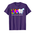 Peace Love Dental Tie Dye Heart Rainbow T-Shirt - Streetwear Style Unisex - T-Shirt, Sweatshirt, Hoodie