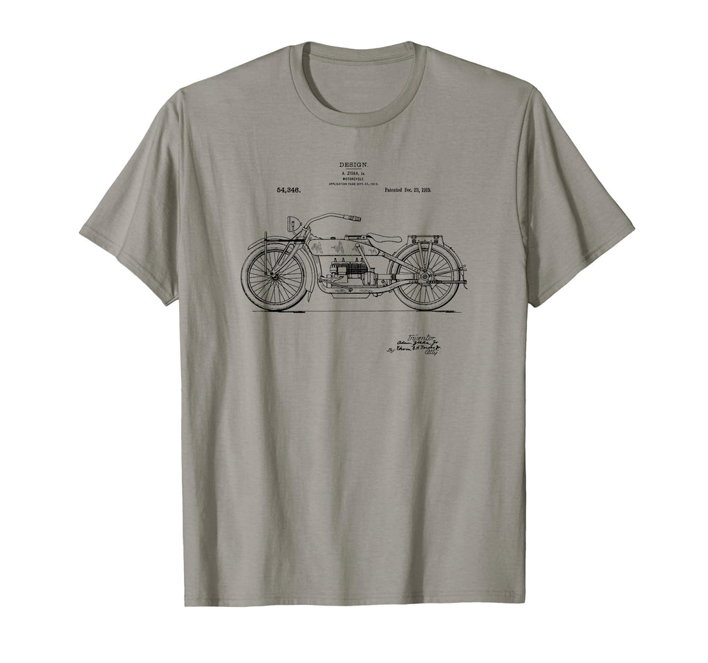 Patent 1919 Motorcycle T-Shirt - Custom Art Print Unisex - T-Shirt, Sweatshirt, Hoodie