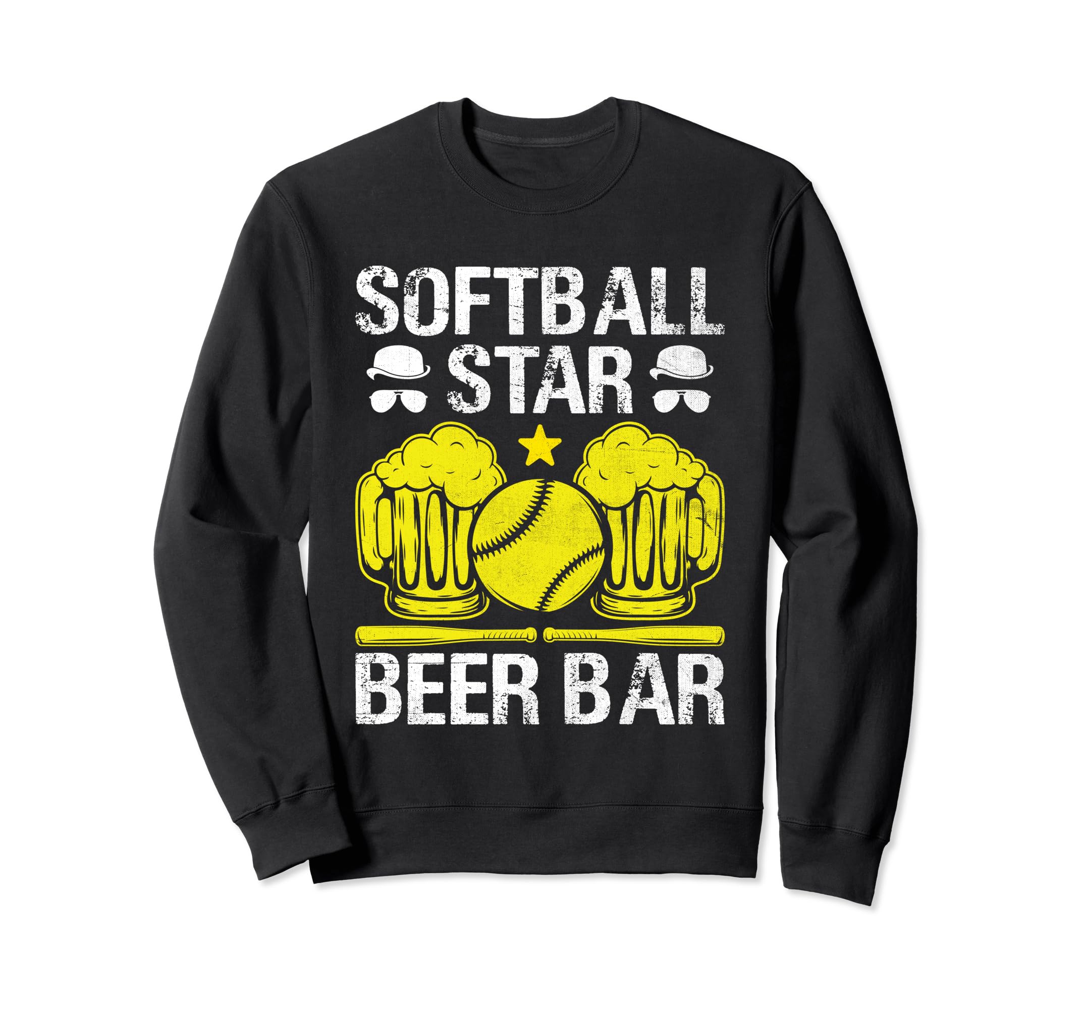 Softball Baseball Dad Player Beer Sweatshirt - Novelty Apparel for Adults - T-Shirt, Sweatshirt, Hoodie