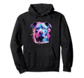 Pitbull Terrier Dog Lover Watercolor Hoodie - Casual Everyday Wear Unisex - T-Shirt, Sweatshirt, Hoodie