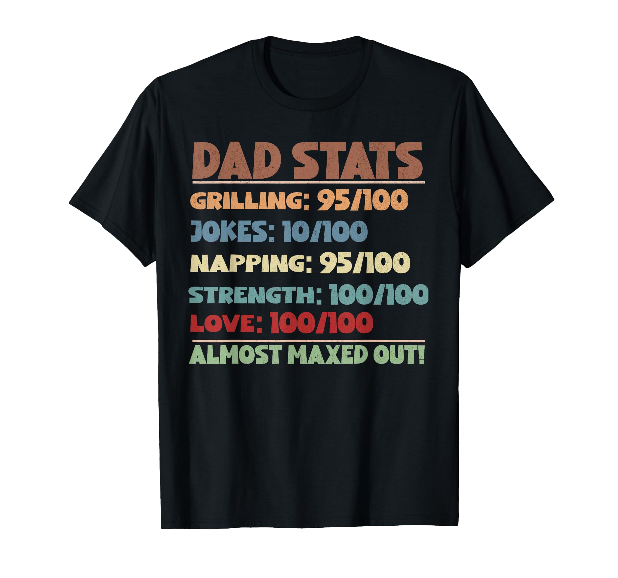 Dad Stats Gamer Dad Rpg Video Game T-Shirt - Aesthetic Graphic for Adults - T-Shirt, Sweatshirt, Hoodie