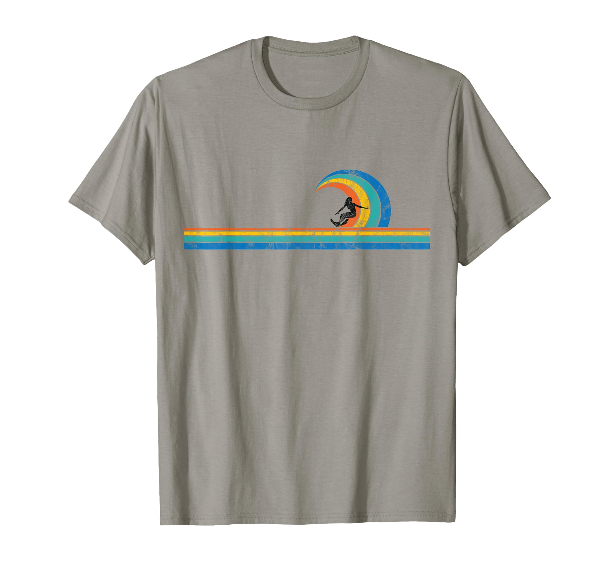 Surfer Wave Stripes T-Shirt - Trendy Graphic Men Women - T-Shirt, Sweatshirt, Hoodie
