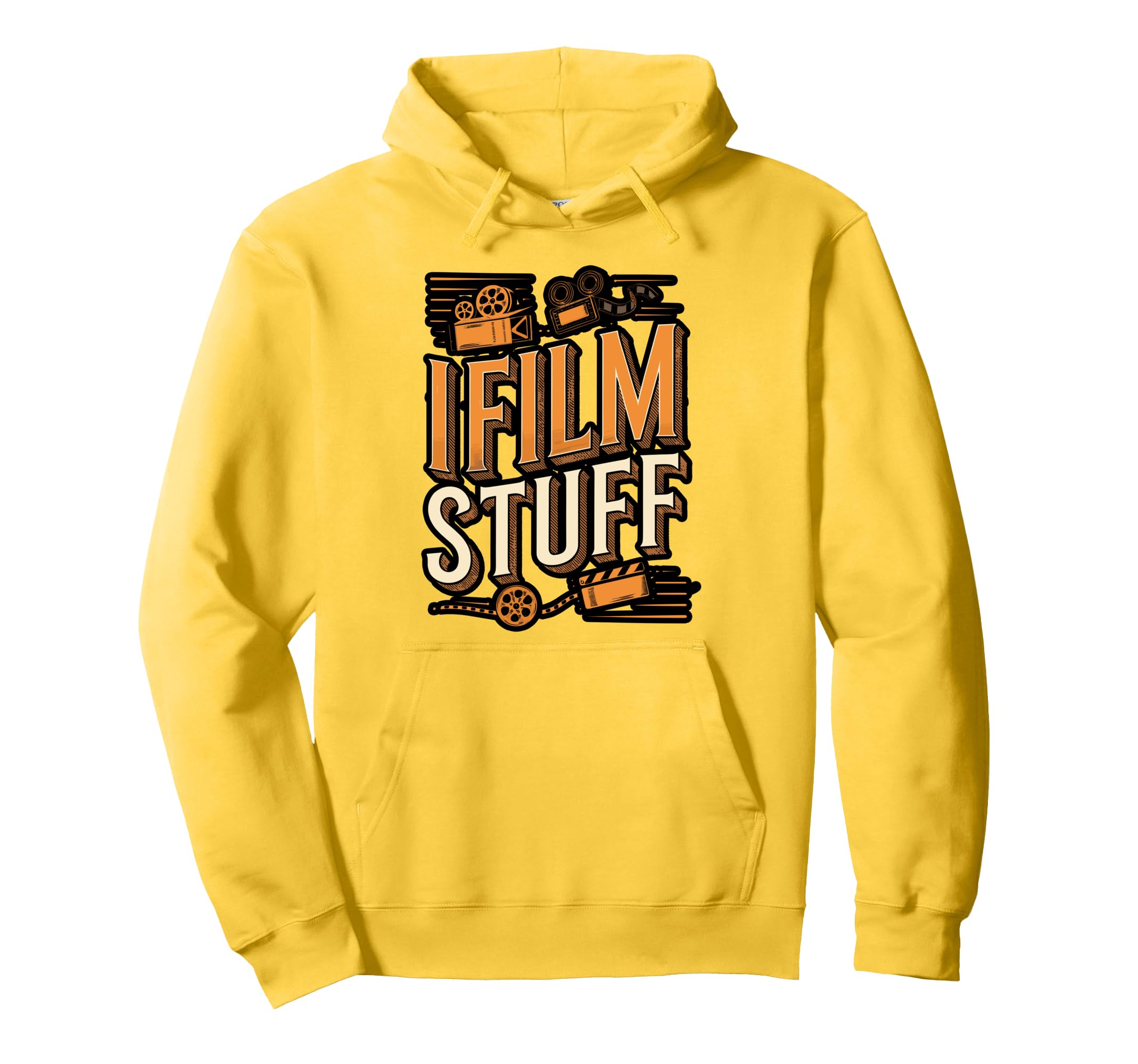 I Film Stuff Camera Hoodie - Novelty Apparel Unisex - T-Shirt, Sweatshirt, Hoodie