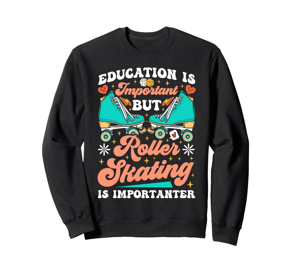 Roller Skating Skate 1970S Education Sweatshirt - Custom Art Print Unisex - T-Shirt, Sweatshirt, Hoodie