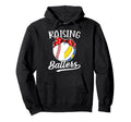 Raising Ballers Baseball Volleyball Mom Hoodie - Minimalist Print Men Women - T-Shirt, Sweatshirt, Hoodie