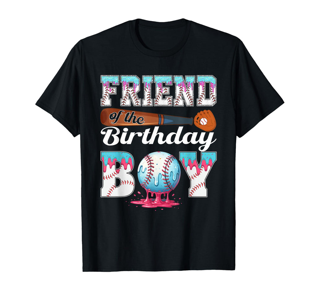 Baseball Ice Cream Drip Friend Birthday T-Shirt - Aesthetic Graphic Unisex - T-Shirt, Sweatshirt, Hoodie