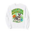 Miniature Schnauzer Groovy Floral Sweatshirt - Unique Graphic for Adults - T-Shirt, Sweatshirt, Hoodie