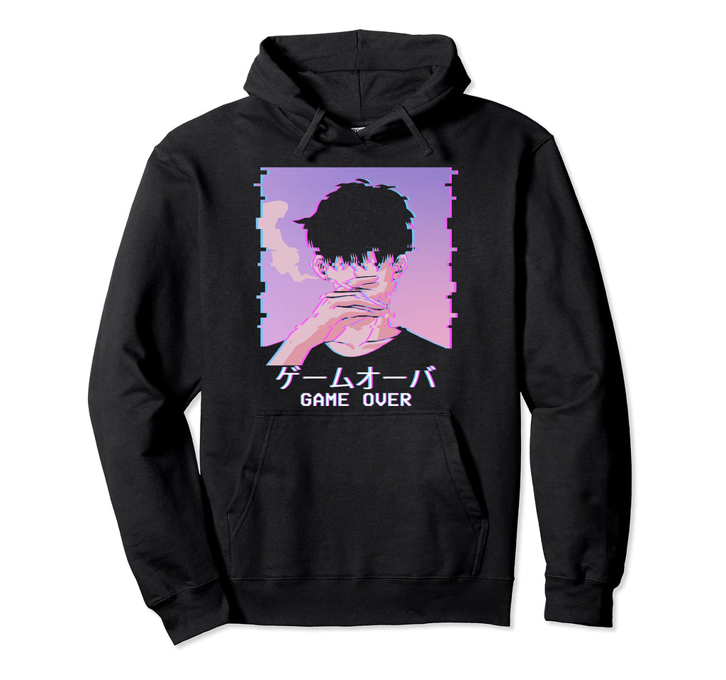 Japanese Vaporwave Aesthetic Anime Hoodie - Casual Everyday Wear Unisex - T-Shirt, Sweatshirt, Hoodie